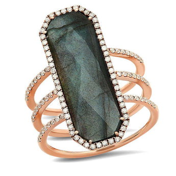 Long Labradorite Ring | Harrisons Collection