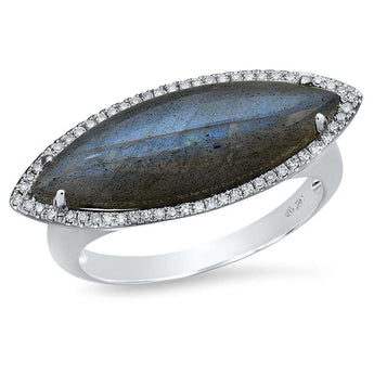 Marquis Labradorite Ring | Harrisons Collection