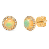 Opal and Diamond Studs | Harrisons Collection